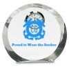 [CRY169] 4.5" Round Crystal Clock Thumbnail