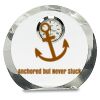 [CRY169] 4.5" Round Crystal Clock Thumbnail