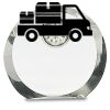 [CRY169] 4.5" Round Crystal Clock Thumbnail