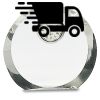 [CRY169] 4.5" Round Crystal Clock Thumbnail