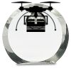 [CRY169] 4.5" Round Crystal Clock Thumbnail