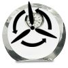 [CRY169] 4.5" Round Crystal Clock Thumbnail