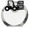 [CRY169] 4.5" Round Crystal Clock Thumbnail