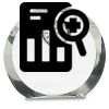 [CRY169] 4.5" Round Crystal Clock Thumbnail