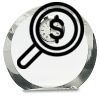 [CRY169] 4.5" Round Crystal Clock Thumbnail