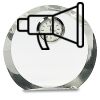 [CRY169] 4.5" Round Crystal Clock Thumbnail