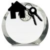 [CRY169] 4.5" Round Crystal Clock Thumbnail