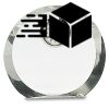 [CRY169] 4.5" Round Crystal Clock Thumbnail