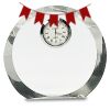 [CRY169] 4.5" Round Crystal Clock Thumbnail