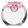 [CRY169] 4.5" Round Crystal Clock Thumbnail