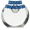 [CRY169] 4.5" Round Crystal Clock Thumbnail