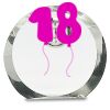 [CRY169] 4.5" Round Crystal Clock Thumbnail