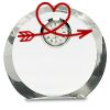 [CRY169] 4.5" Round Crystal Clock Thumbnail