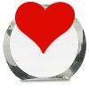 [CRY169] 4.5" Round Crystal Clock Thumbnail