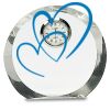 [CRY169] 4.5" Round Crystal Clock Thumbnail