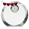 [CRY169] 4.5" Round Crystal Clock Thumbnail