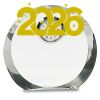 [CRY169] 4.5" Round Crystal Clock Thumbnail