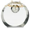 [CRY169] 4.5" Round Crystal Clock Thumbnail