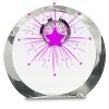 [CRY169] 4.5" Round Crystal Clock Thumbnail