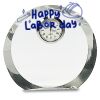 [CRY169] 4.5" Round Crystal Clock Thumbnail