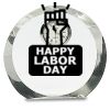 [CRY169] 4.5" Round Crystal Clock Thumbnail