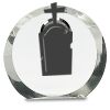 [CRY169] 4.5" Round Crystal Clock Thumbnail