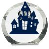 [CRY169] 4.5" Round Crystal Clock Thumbnail