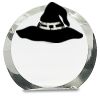 [CRY169] 4.5" Round Crystal Clock Thumbnail