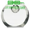 [CRY169] 4.5" Round Crystal Clock Thumbnail