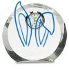 [CRY169] 4.5" Round Crystal Clock Thumbnail