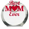 [CRY169] 4.5" Round Crystal Clock Thumbnail