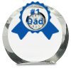 [CRY169] 4.5" Round Crystal Clock Thumbnail