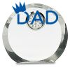 [CRY169] 4.5" Round Crystal Clock Thumbnail