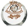 [CRY169] 4.5" Round Crystal Clock Thumbnail