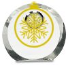 [CRY169] 4.5" Round Crystal Clock Thumbnail