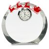 [CRY169] 4.5" Round Crystal Clock Thumbnail