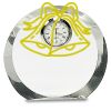 [CRY169] 4.5" Round Crystal Clock Thumbnail