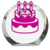 [CRY169] 4.5" Round Crystal Clock Thumbnail