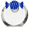 [CRY169] 4.5" Round Crystal Clock Thumbnail