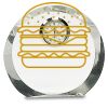 [CRY169] 4.5" Round Crystal Clock Thumbnail