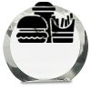 [CRY169] 4.5" Round Crystal Clock Thumbnail