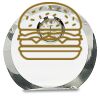 [CRY169] 4.5" Round Crystal Clock Thumbnail