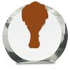 [CRY169] 4.5" Round Crystal Clock Thumbnail
