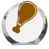 [CRY169] 4.5" Round Crystal Clock Thumbnail
