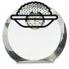[CRY169] 4.5" Round Crystal Clock Thumbnail