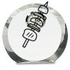 [CRY169] 4.5" Round Crystal Clock Thumbnail