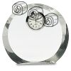 [CRY169] 4.5" Round Crystal Clock Thumbnail