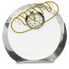 [CRY169] 4.5" Round Crystal Clock Thumbnail