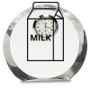 [CRY169] 4.5" Round Crystal Clock Thumbnail