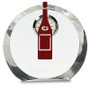 [CRY169] 4.5" Round Crystal Clock Thumbnail